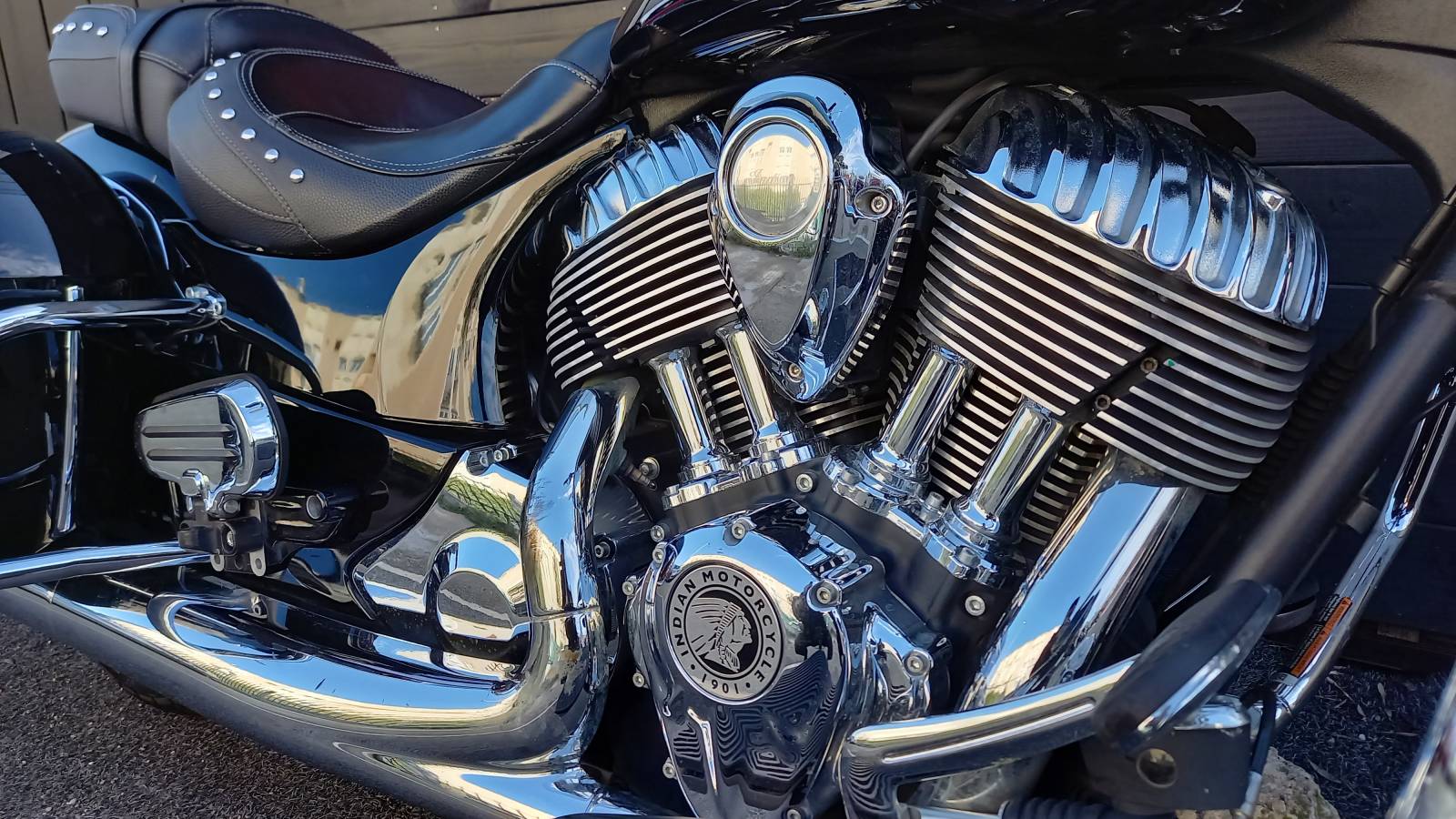 Indian Springfield Thunder Black occasion Montpellier Hérault