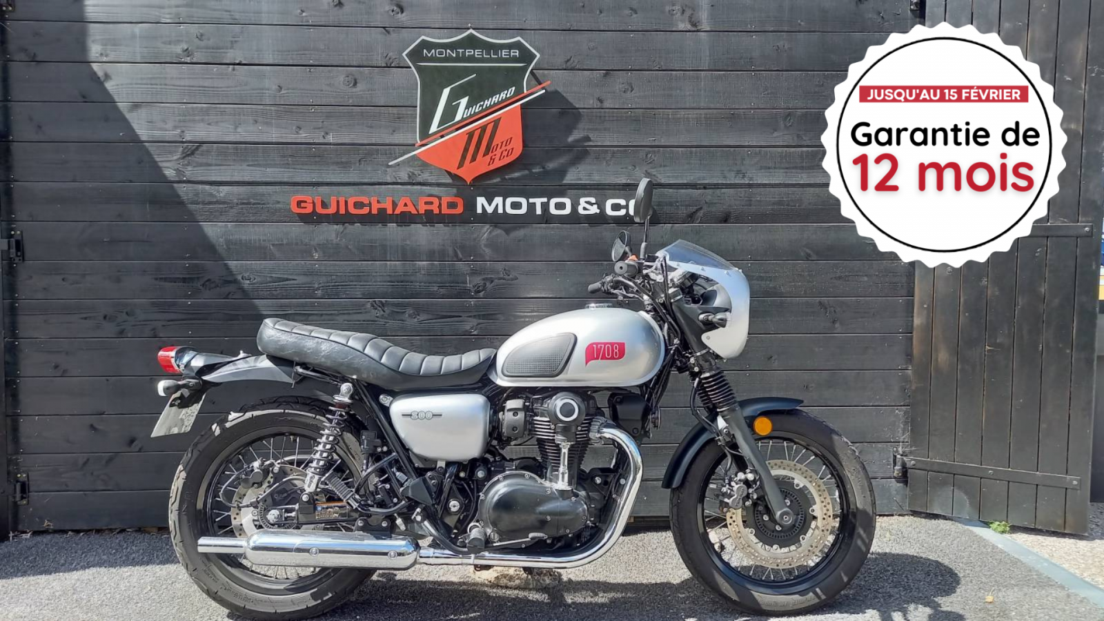 KAWASAKI W800 CAFE occasion Montpellier Hérault OFFRE SPÉCIALE GARANTIE 12 MOIS