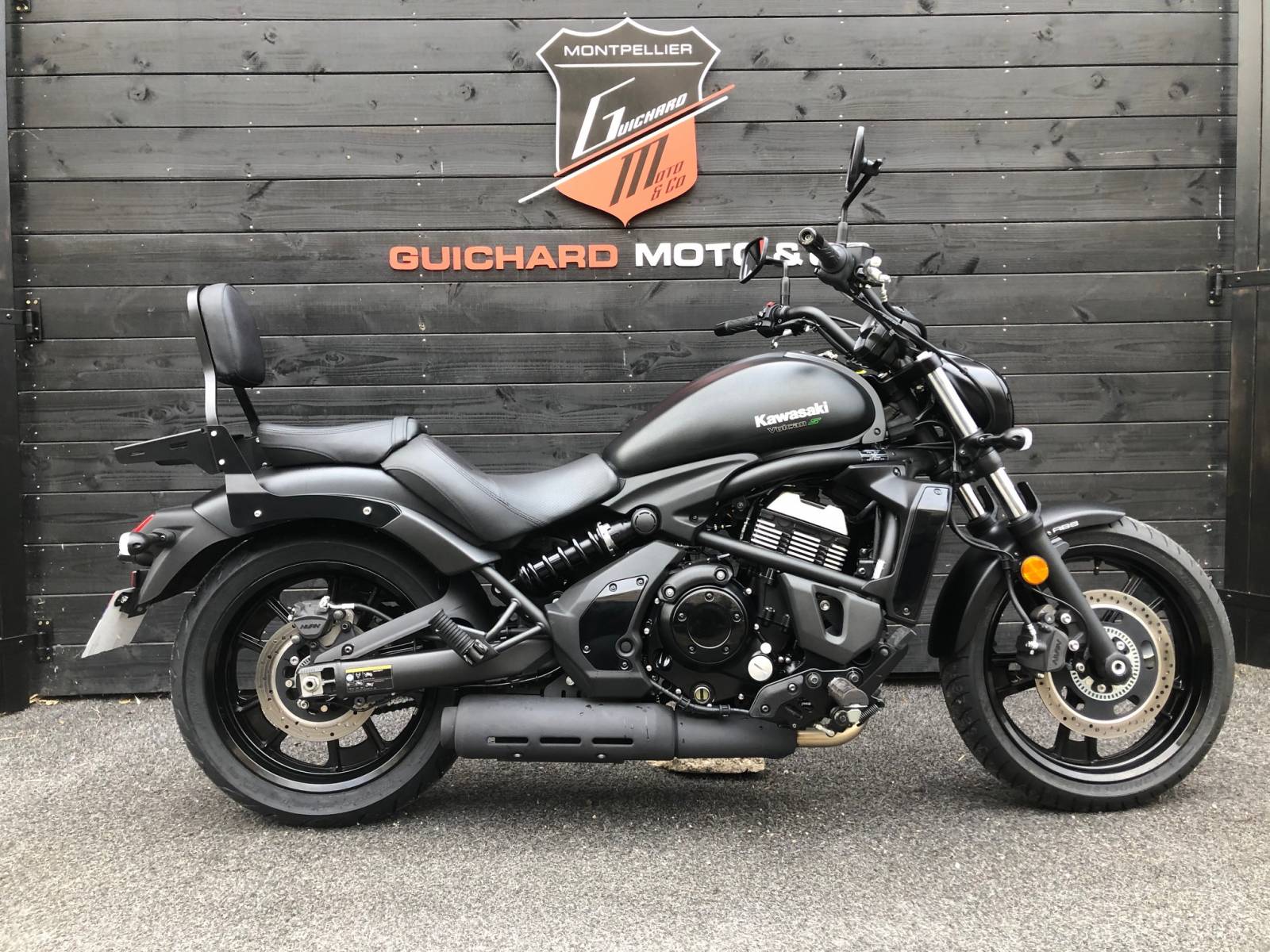 KAWASAKI 650 VULCAN S NOIRE MAT 2018 OCCASION CHEZ GUICHARD MOTO A MONTPELLIER DANS L'HERAULT