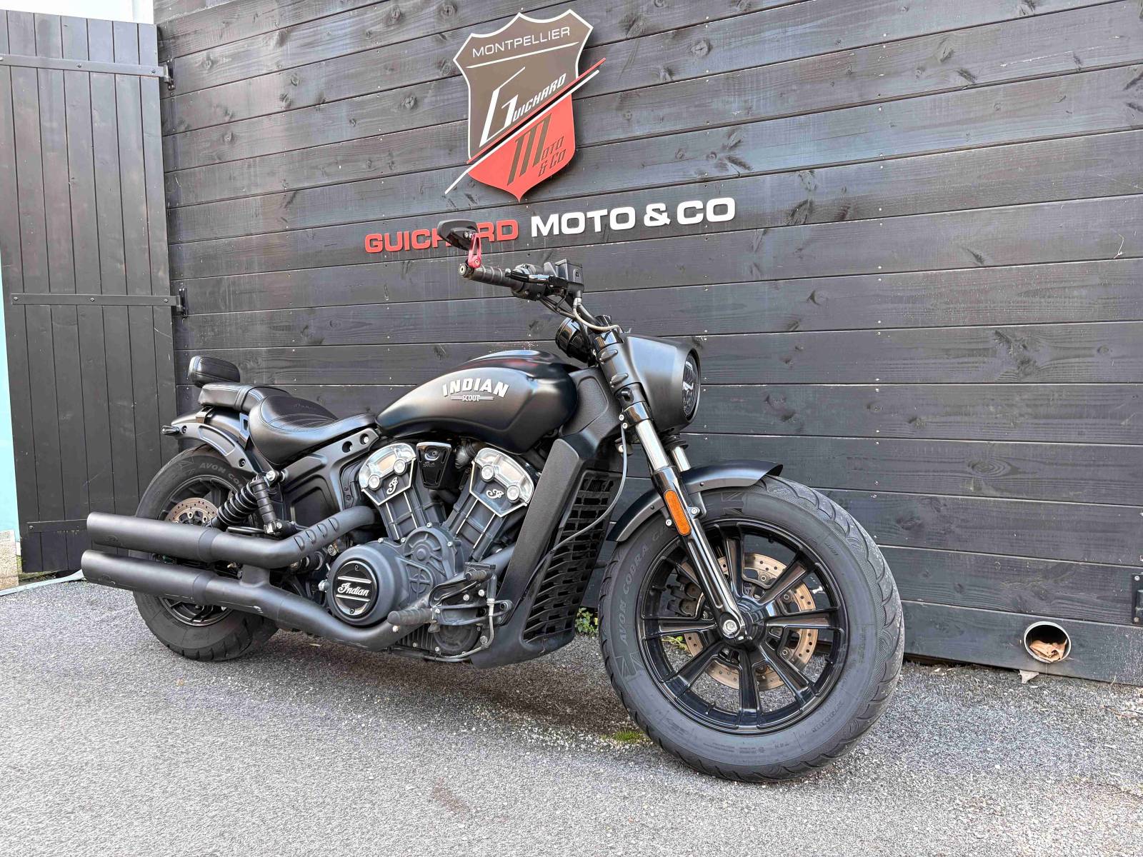 Indian Scout bobber Echappement Jaykill & Mr Hyde