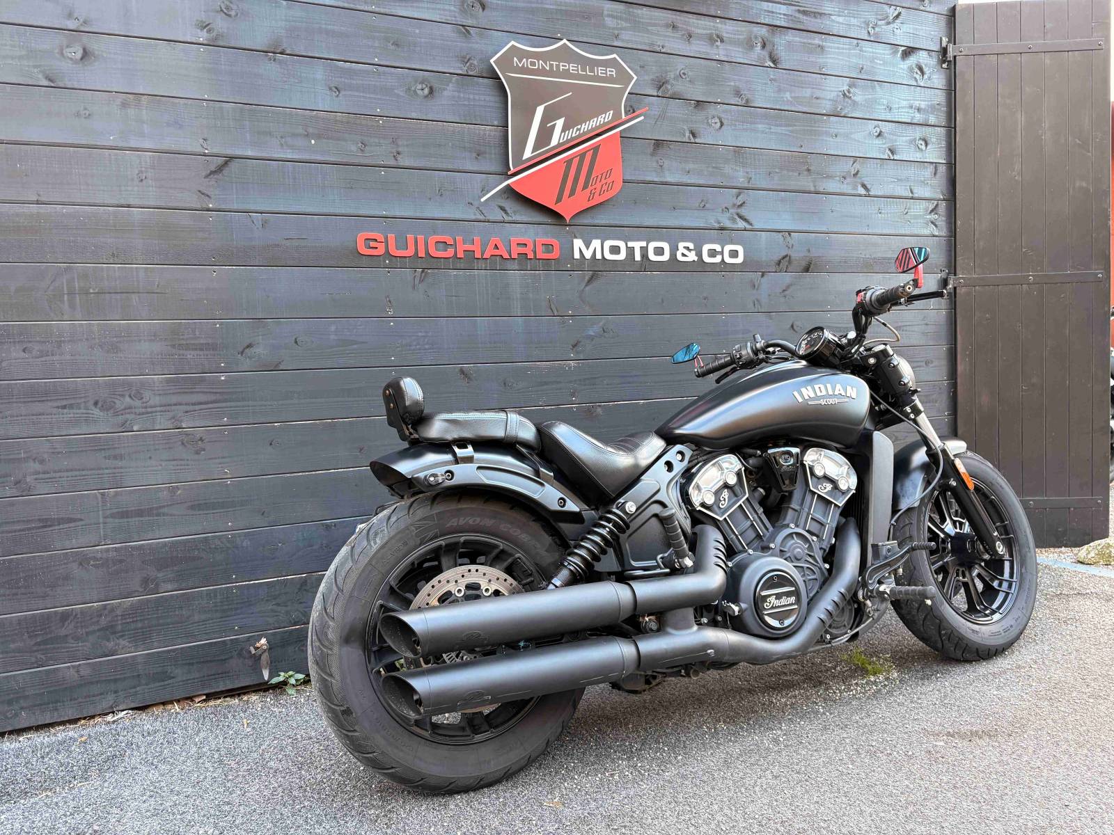 Indian Scout bobber Echappement Jaykill & Mr Hyde