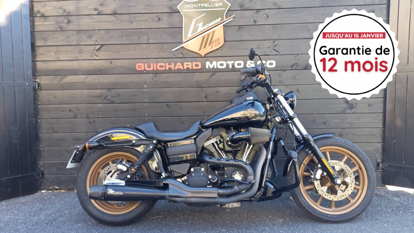 Garantie moto occasion HARLEY DAVIDSON DYNA LOW RIDER S NOIRE