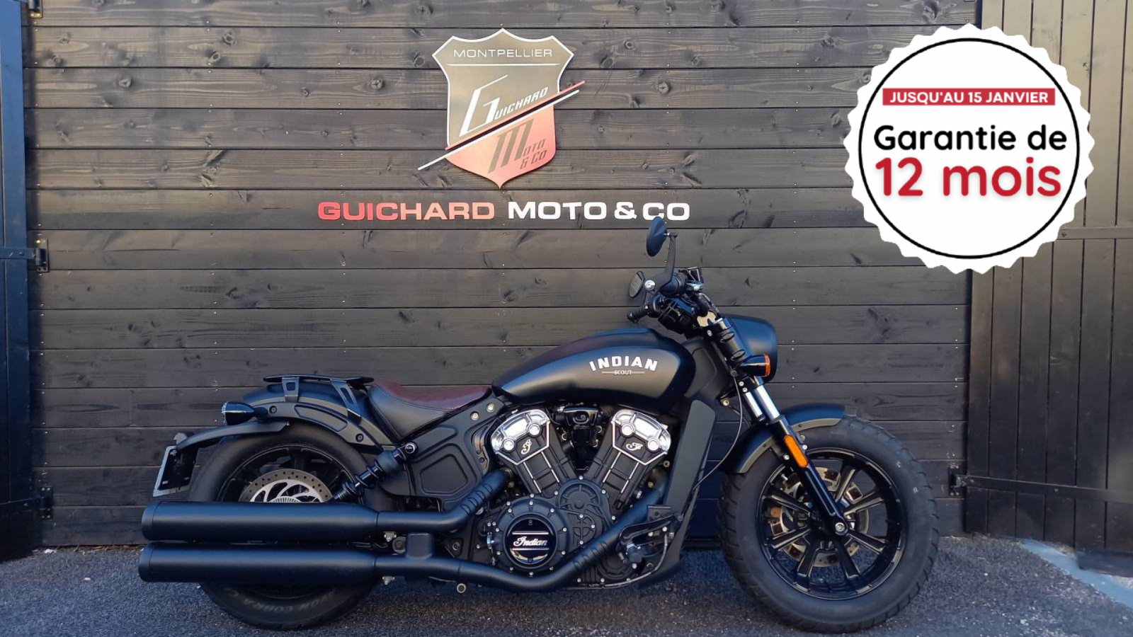 Garantie moto occasion Indian Scout Bobber A2
