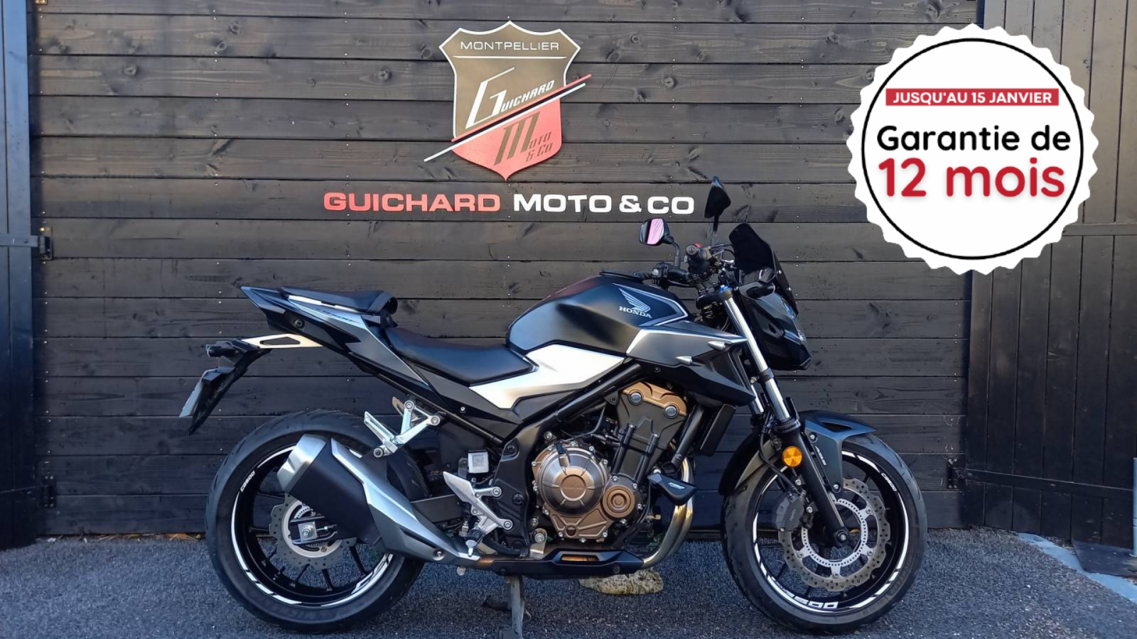 Garantie moto occasion Honda CB500F