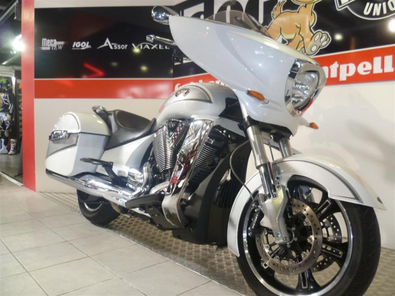 VICTORY CROSS COUNTRY BLANCHE 2011 OCCASION GUICHARD MOTO MONTPELLIER HERAULT 34