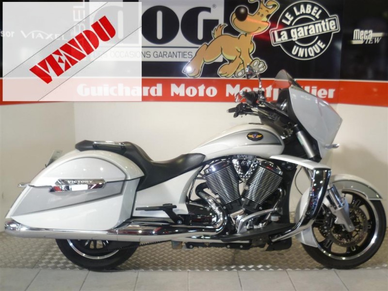 VICTORY CROSS COUNTRY BLANCHE 2011 OCCASION GUICHARD MOTO MONTPELLIER HERAULT 34