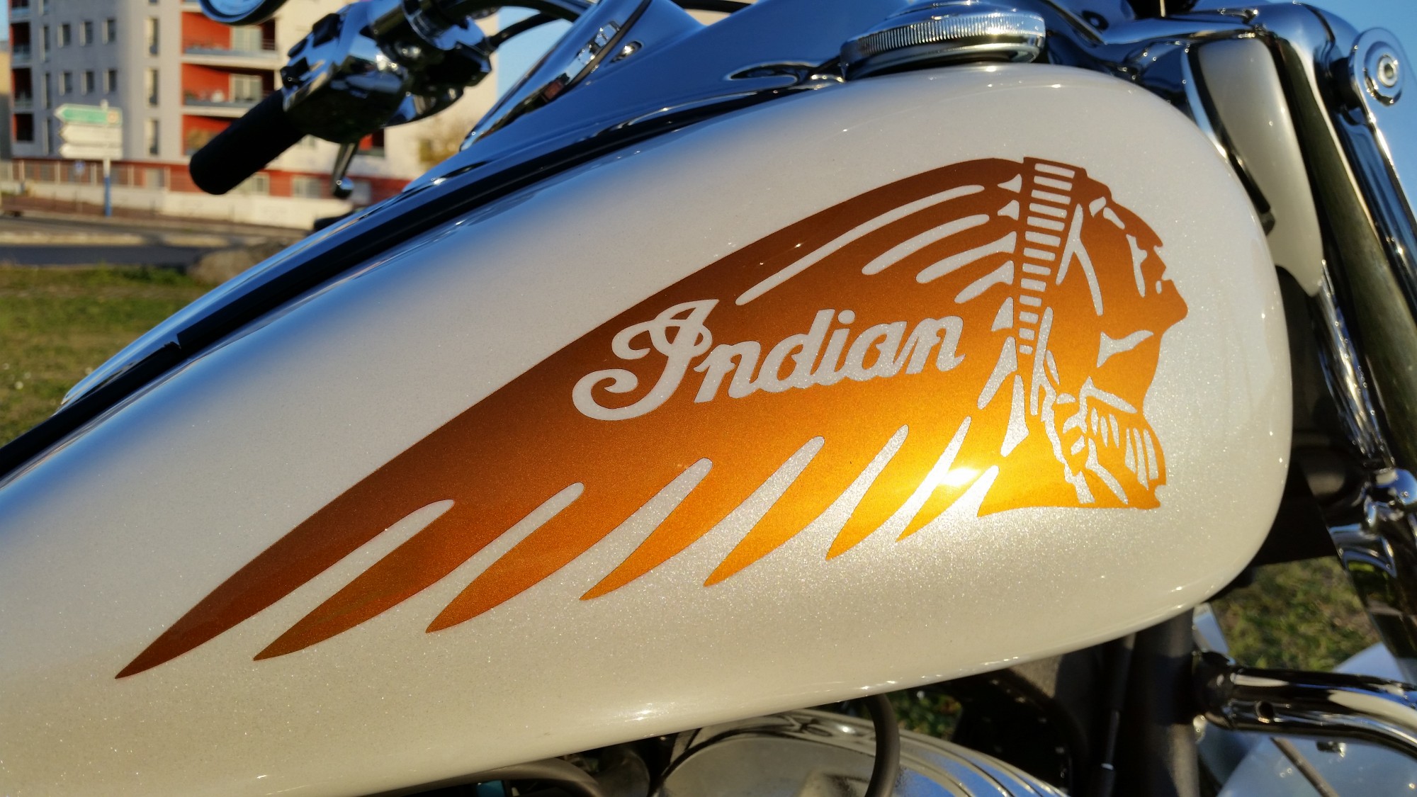 Peinture perso sur une Indian Classic