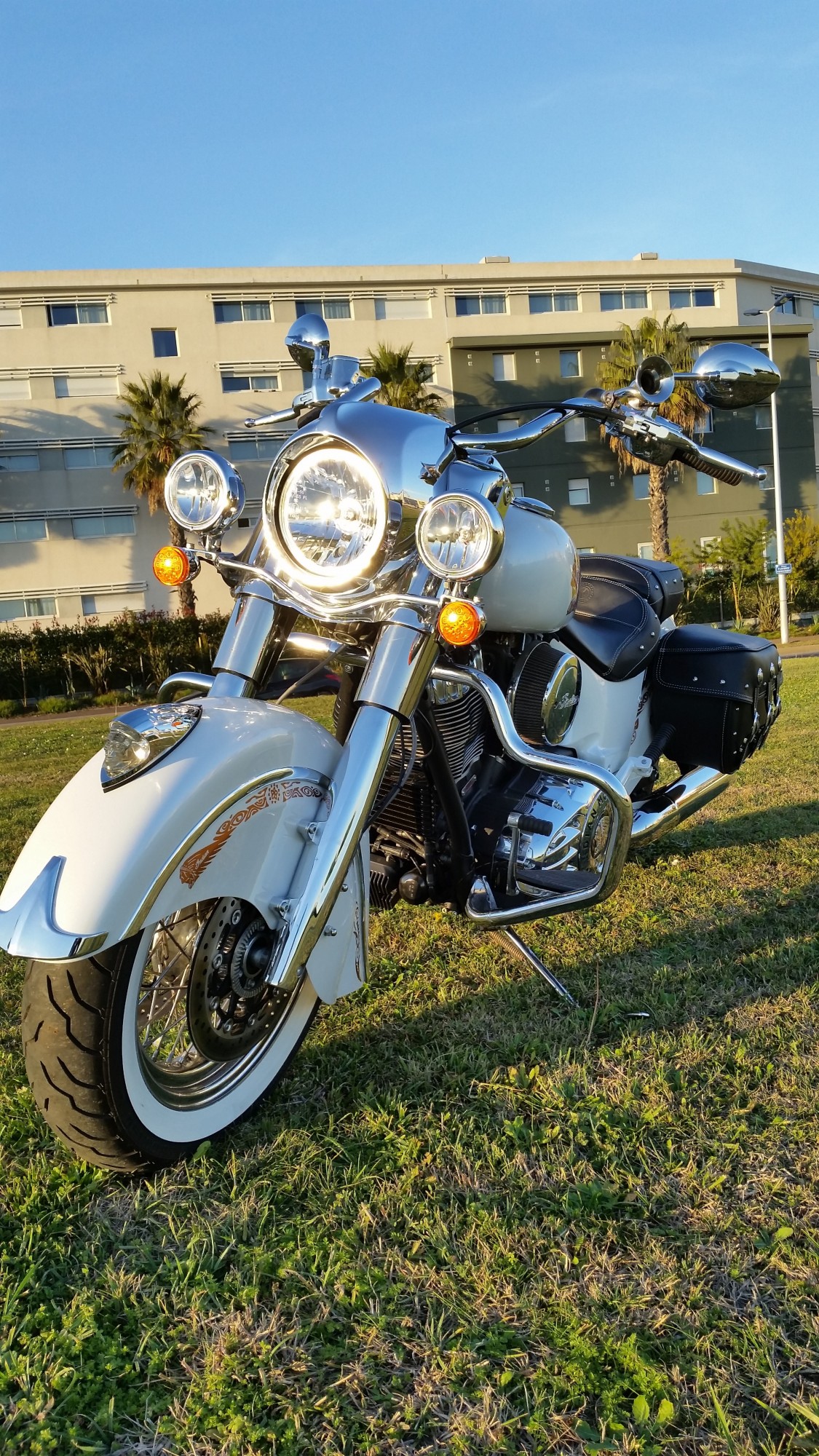 Peinture perso sur une Indian Classic