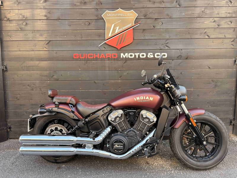 INDIAN SCOUT BOBBER - 2022 - MAROON METALLIC - OCCASION A SAISIR - MONTPELLIER HERAULT