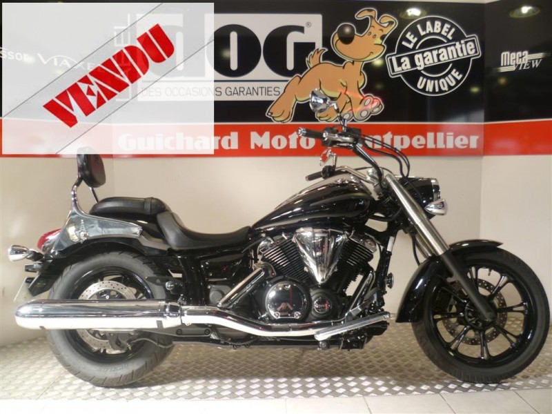YAMAHA XVS 950 MINIGHTSTAR NOIR 2012 OCCASION GUICHARD MOTO MONTPELLIER HERAULT 34