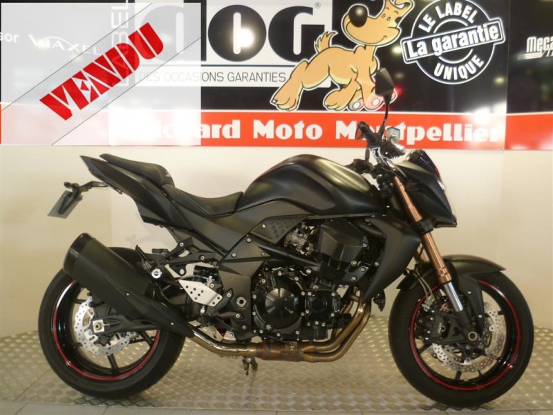 KAWASAKI Z 750 R 2011 NOIR MAT OCCASION GUICHARD MOTO MONTPELLIER HERAULT 34