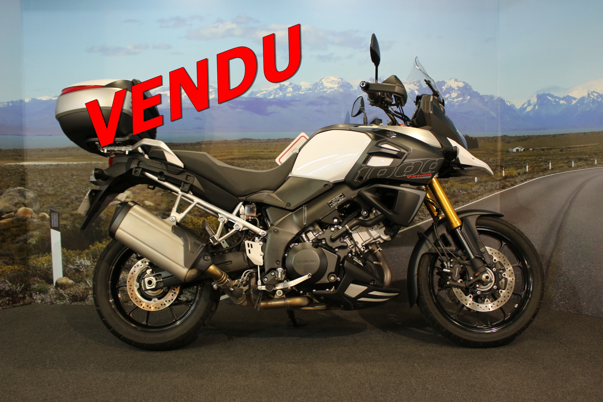SUZUKI 1000 VSTROM BLANC 2014 OCCASION