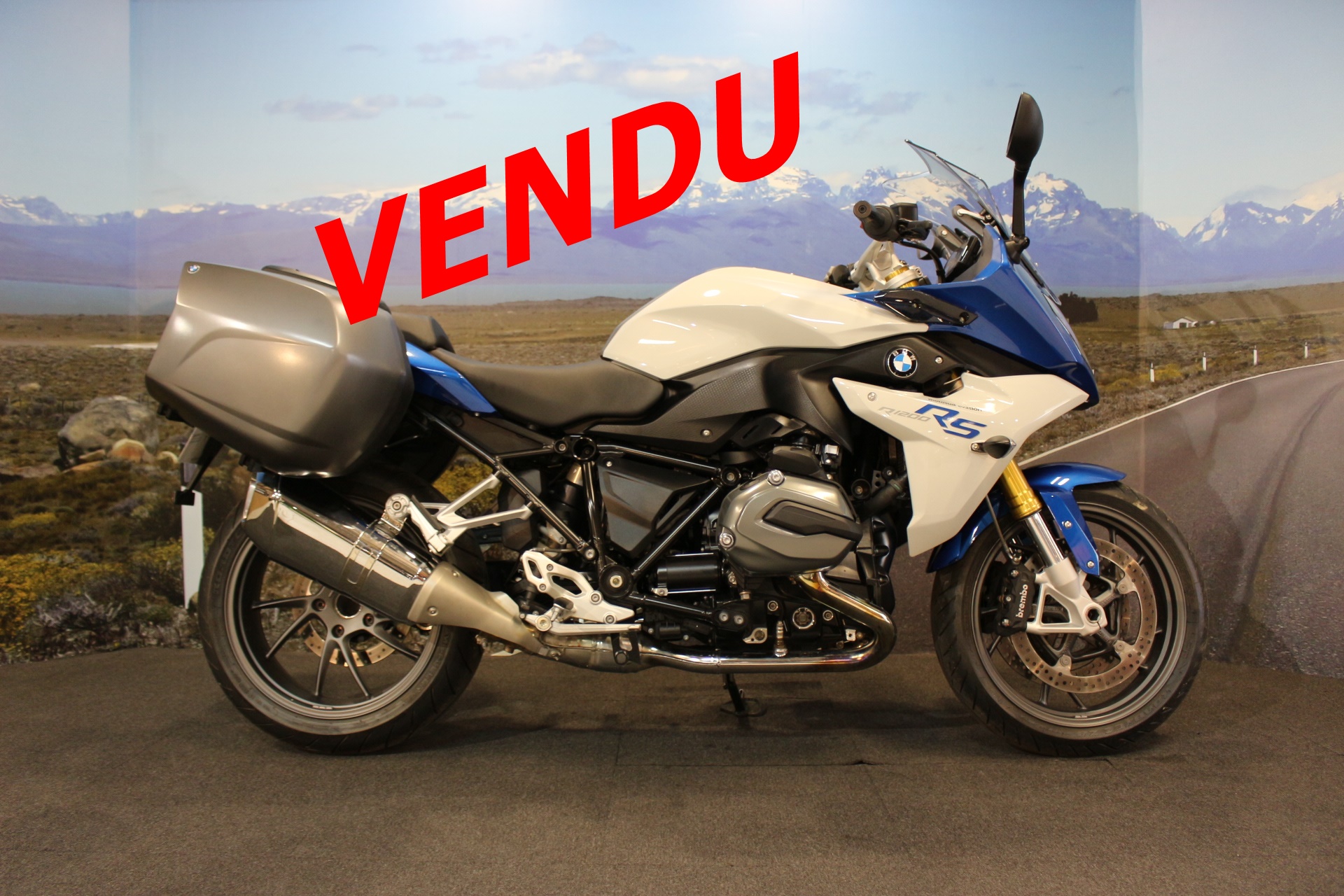 BMW R1200 RS BLEU BLANC 2015 OCCASION