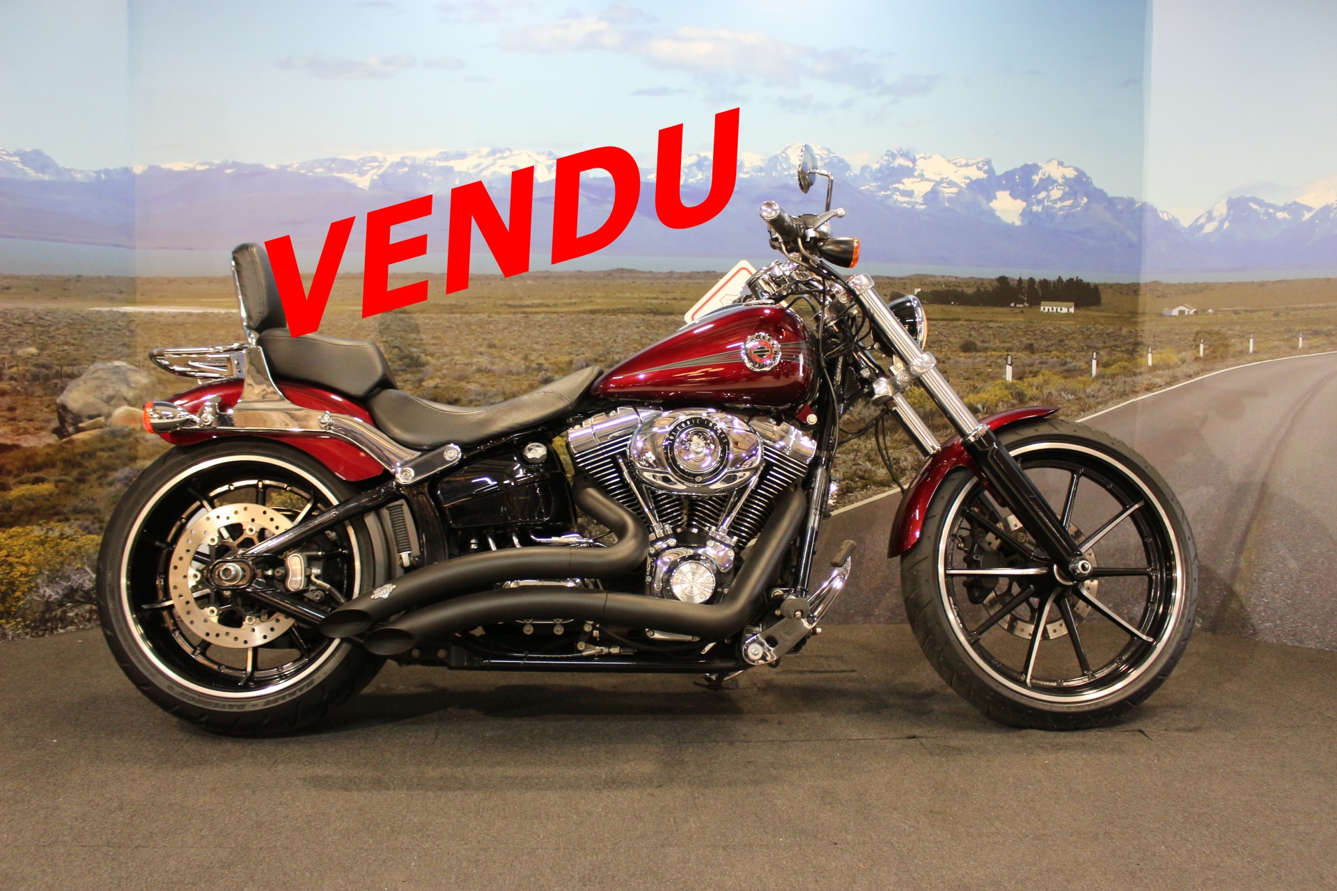 HARLEY DAVDSON FXS 1690 BREAKOUT ROUGE 2015 OCCASION