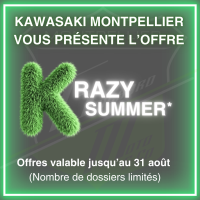 NOUVELLE OFFRE KRAZY SUMMER KAWASAKI MONTPELLIER MONTPELLIER GUICHARD MOTO